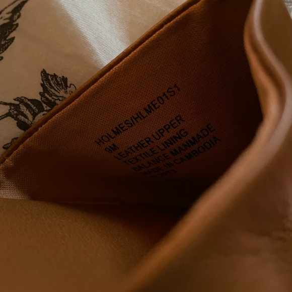 Woman’s Steve Madden cognac Leather Holmes slide sandals - Picture 4 of 4